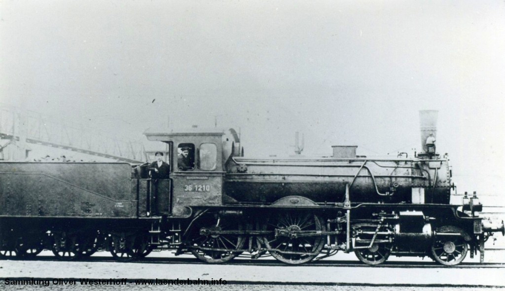 P 4.1 Nr. 132 "CONDOR" als Reichsbahnlok mit der Nummer 36 1210.
