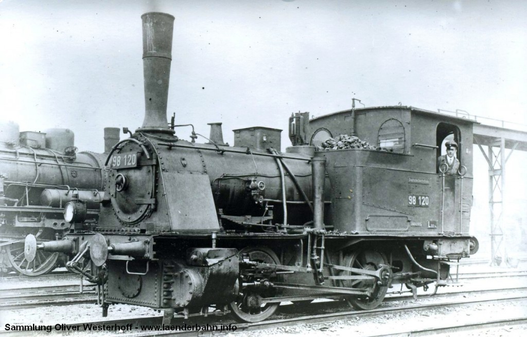 T 2 Nr. 213 "DACKEL", hier mit der Reichsbahnnummer 98 120.