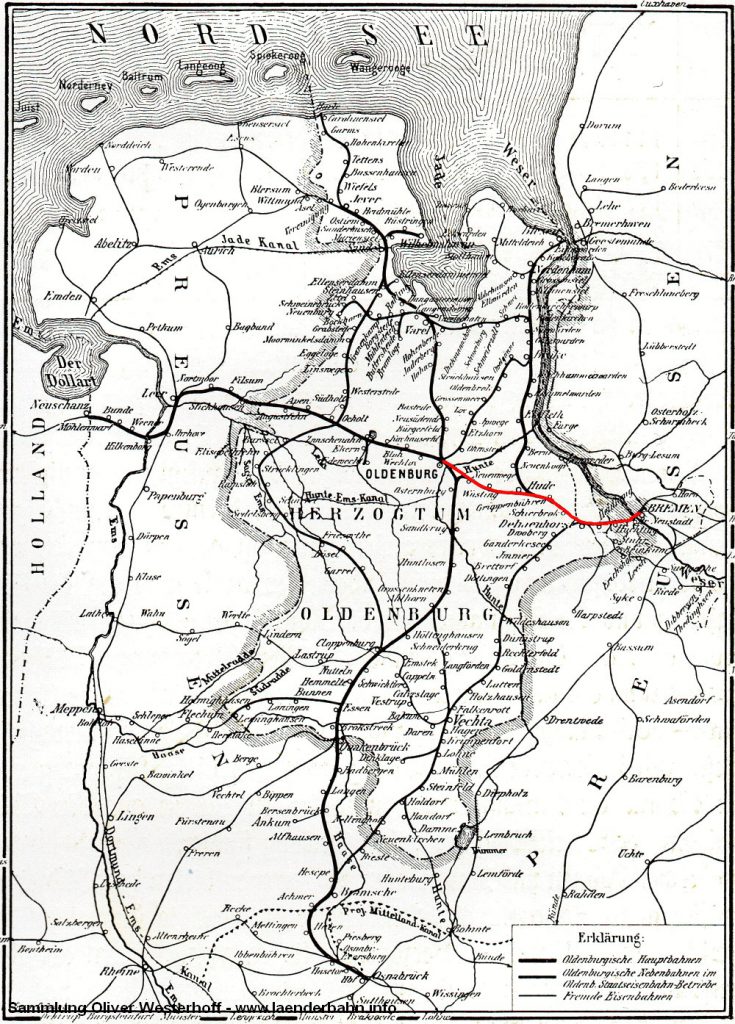 1867 Oldenburg Bremen laenderbahn.info