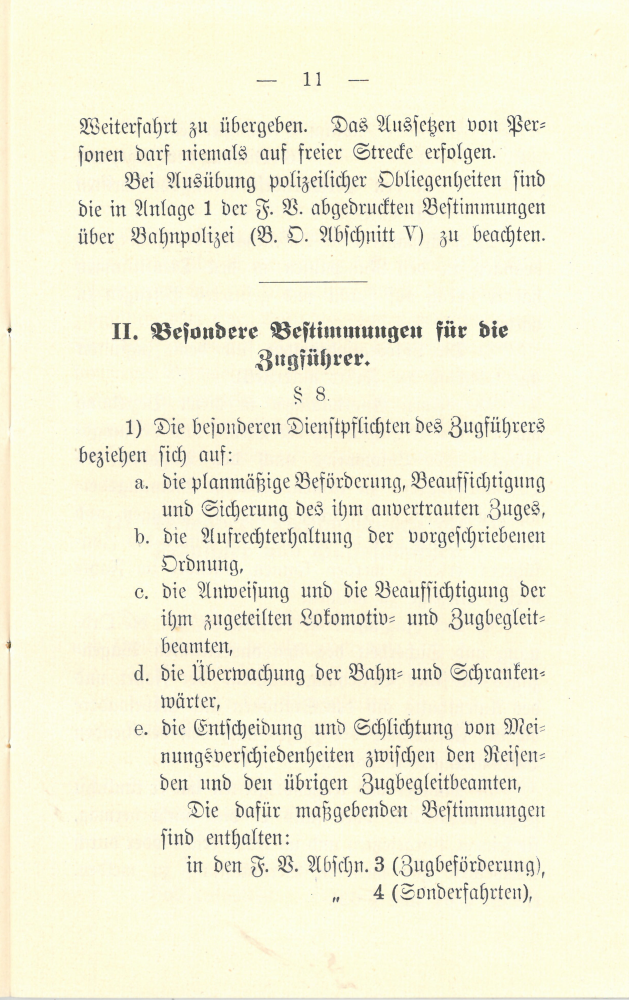 1909 - Dienstanweisung für die Zugbegleitbeamten - Seite 11