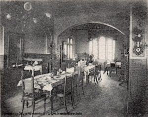 Die Auschnittsvergrößerung der Karte zeigt den Wartesaal erster Klasse in Brake.