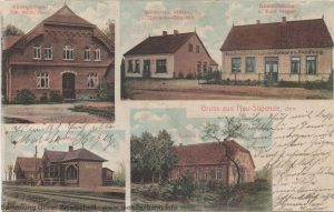 Das kleine Gebäude der Station in Neusüdende zeigt diese seltene Ansichtskarte.