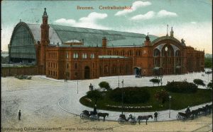 Der Bahnhof Bremen um 1890.