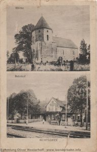 Der Bahnhof Huntlosen etwa in den frühen 1920er Jahren.