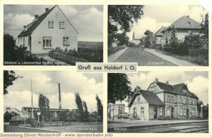 In Holdorf zweigte die Bahnstrecke nach Damme ab.