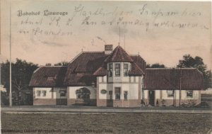 Der Bahnhof Linswege auf einer schönen Ansicht um 1910.