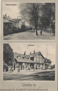 Auf Bahnhof Vechta schloss die Kleinbahn von Cloppenburg an.