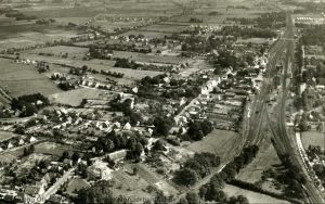Noch einmal das Bahnhofsgelände aus der Vogelperspektive.