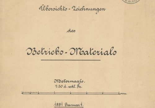 1881 - Übersichts-Zeichnungen des Betriebs-Materials