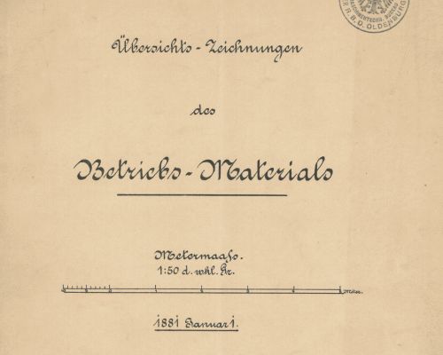 1881 - Übersichts-Zeichnungen des Betriebs-Materials