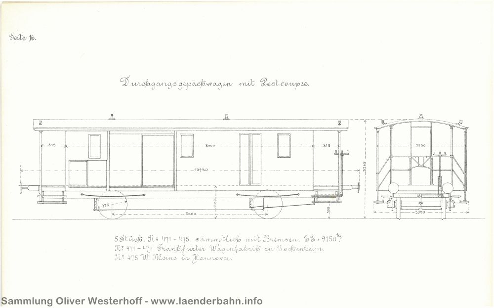 Seite 18 on den Gepäckwagen mit Postabteil waren 1881 5 Stück im Einsatz.