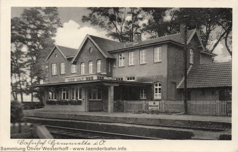 Der Bahnhof Hemmelte etwa Ende der 1930er Jahre.