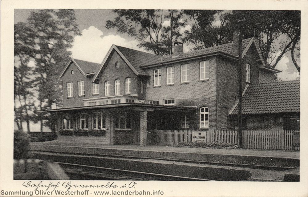 Der Bahnhof Hemmelte etwa Ende der 1930er Jahre.