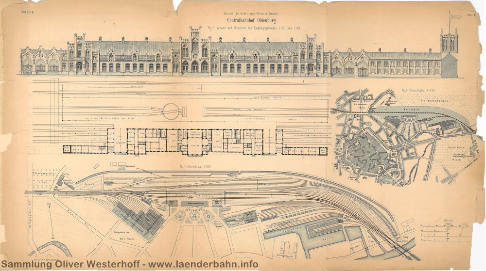 Die erste Seite des Anhanges mit Übersichtszeichnungen