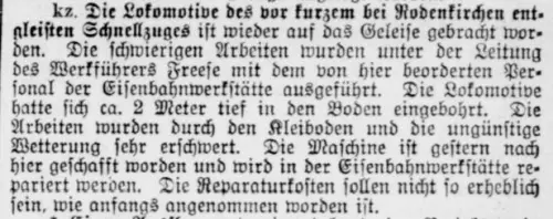 Zeitungsausschnitt der "Nachrichten für Stadt und Land" vom 09.09.1905