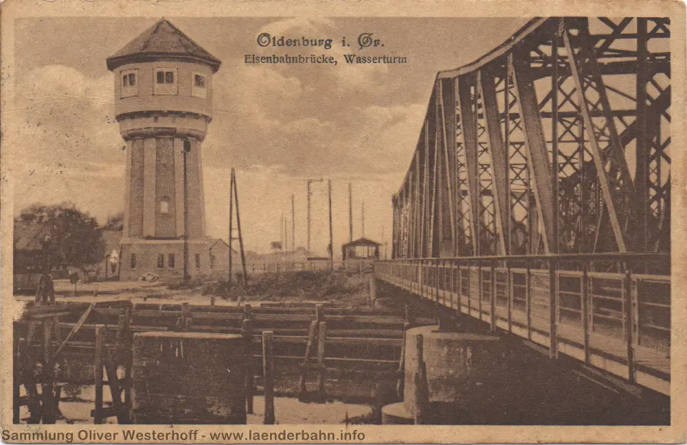 Die Drehbrücke über die Hunte in Oldenburg